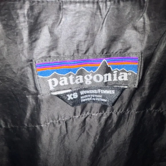 Patagonia Black Quilted Jacket women’s small - Picture 6 of 8